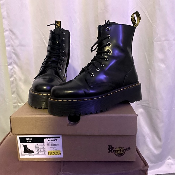 Dr. Martens Shoes - Dr Martens Jadon sz 9 with side zip worn 2x